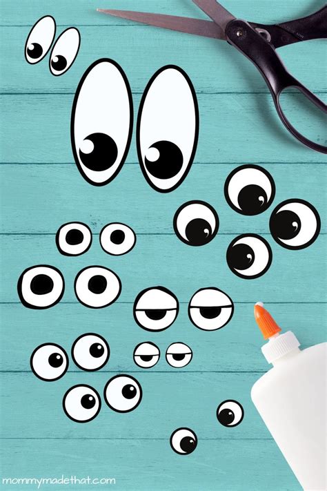 Free Printable Googly Eyes Tons Of Sizes