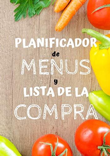 Planificador de MENUS y Lista de la COMPRA Agenda 1 año para Comida