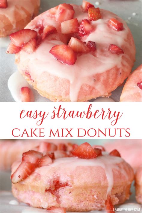 Strawberry Baked Donuts Leah With Love