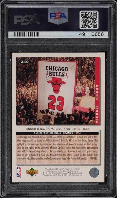 Collector S Choice Gold Signature Michael Jordan Psa