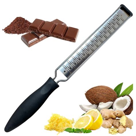 Ralador De M O Profissional Em A O Inox Zester Para Chocolate Legumes