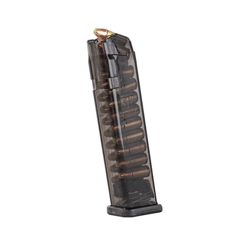 ETS Competition 9mm 22 Round 140mm Carbon Smoke Magazine For Glock Pistols