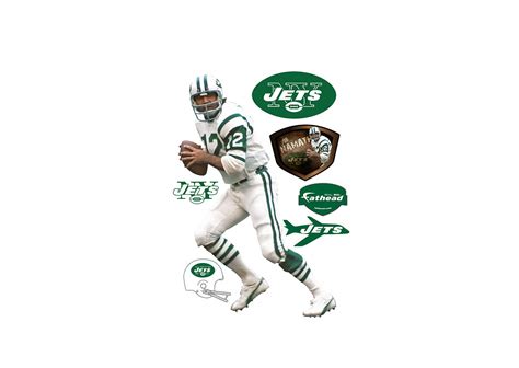 Life Size Joe Namath Wall Decal Shop Fathead® For New York Jets Decor