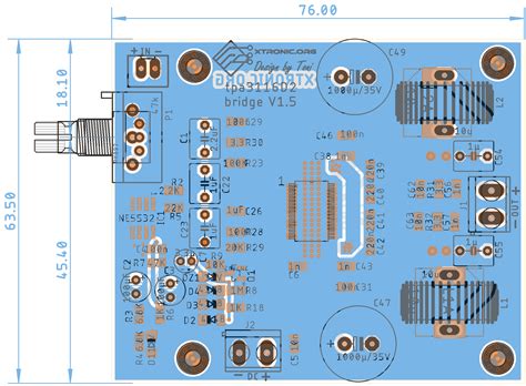 Circuit Power Audio Amplifier IC TPA3116D2 D Class - Xtronic