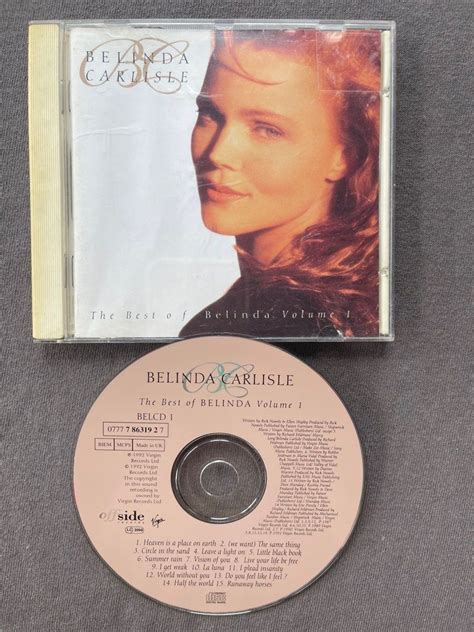 BELINDA CARLISLE The Best Of Belinda Volume 1 Hobbies Toys Music