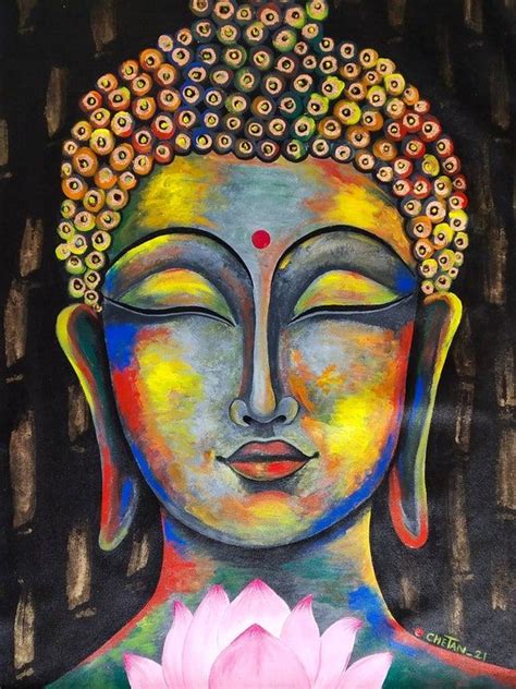 Buddha Painting Canvas Buddha Art Painting Nature Art Painting Diy