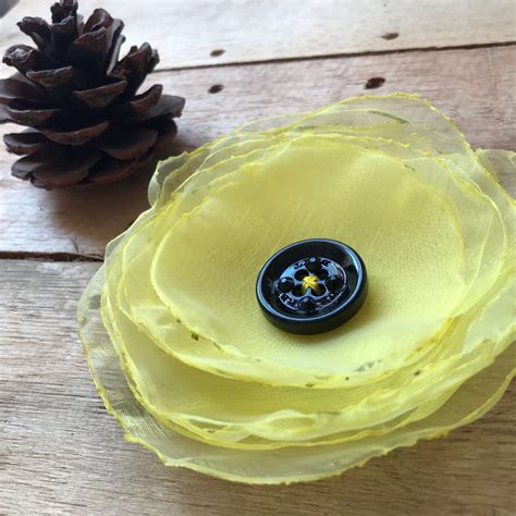 Yellow Flower Pin Brooch