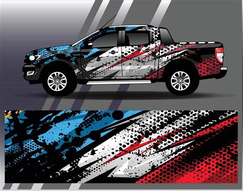 Car Wrap Design Vector Truck And Cargo Van Decal Graphic Abstract