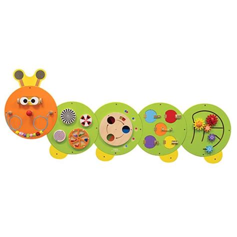 Buy Viga Wooden Activity Wall Panel Toy Caterpillar Design Next Day