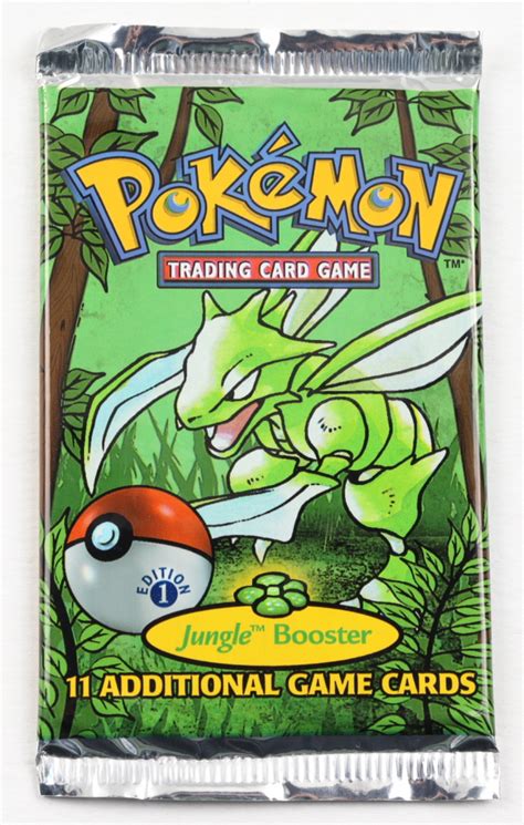 Pokemon Base Set Jungle First Edition Booster Pack With 11 Cards Pristine Auction