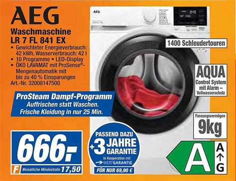 Aeg Waschmaschine Lr Fl Ex Angebot Bei Expert Techno Land