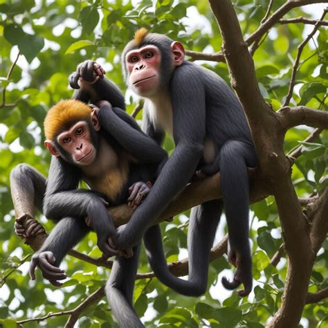 Proboscis Monkey Nasalis Larvatus O Mono De Nariz Larga Conocido Como