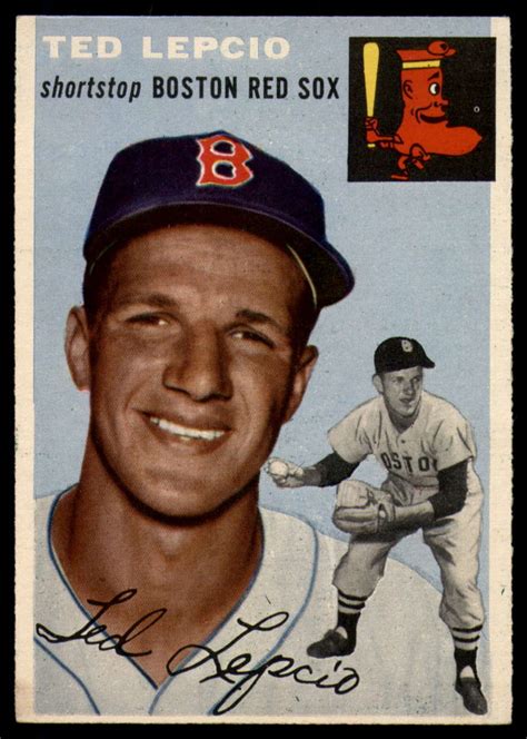 1954 Topps 66 Ted Lepcio EX NM Red Sox ID 93625 EBay