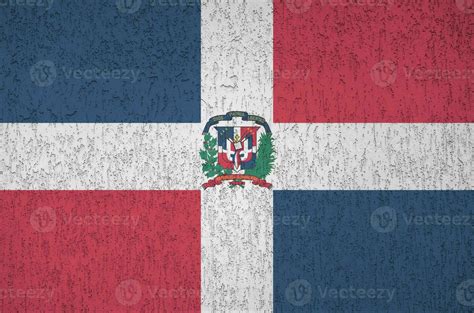 bandera de la república dominicana representada en colores de pintura ...