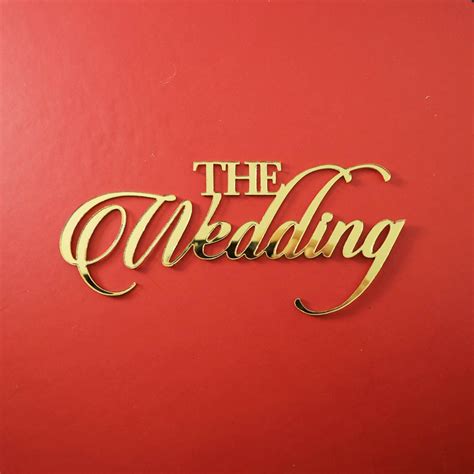 Jual The Wedding Chipboard Letter Tulisan Akrilik Dekorasi Mahar