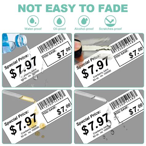 Thermal Linerness Label Supermarket Labels Barcode Sticker For Digi