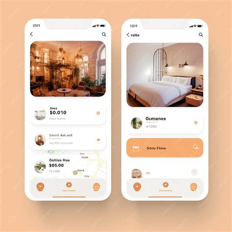 Premium AI Image | Hotel booking app UI design by Generative AI