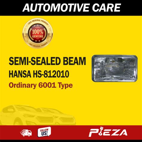 Hansa Hs Semi Sealed Beam Ordinary Type Pieza Automotive Ph