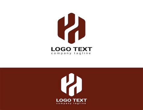 Logo Abstrait Avec Lettre H Vecteur Premium