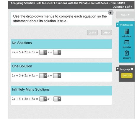 Free Use The Drop Down Menus To Complete Each Equation So The