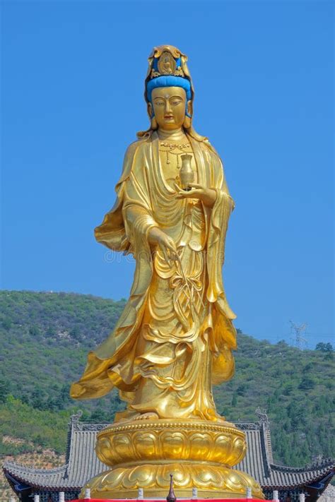 Golden Bodhisattva Statue Stock Photo Image Of Buddhism 149266340