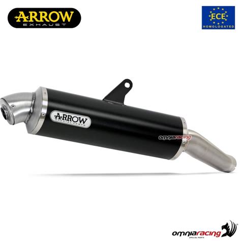 Arrow Exhaust Maxi Race Tech Slip On Dark Aluminum Approved Honda