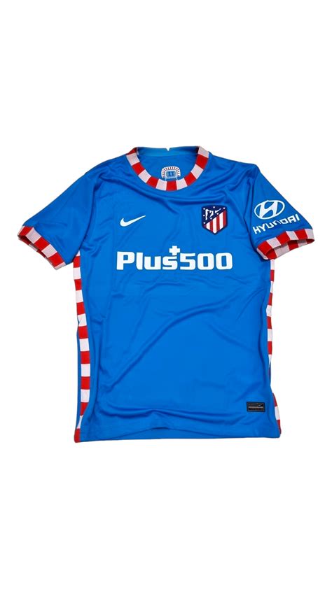 Camiseta Atlético de Madrid 2021-2022 tercer kit azúl versión fan