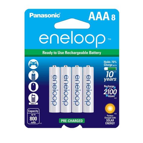 Panasonic Eneloop Aaa Rechargeable Batteries 8 Pack All Day Vapes