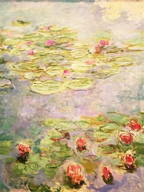 Water Lilies Red Claude Monet Artwork On Useum Hd Phone Wallpaper