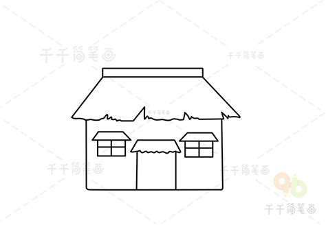 农家小屋怎么画简笔画乡村小屋图片简笔画乡村小屋简笔画第7页大山谷图库