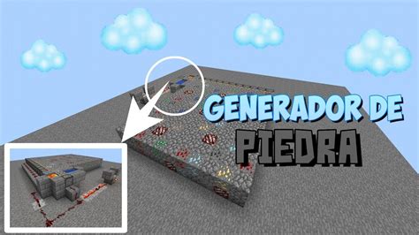 Como Hacer Un Generador De Piedra Infinito Y Automatico Minecraft Pe