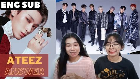 Eng Sub Reaction To Ateez Answer Official Mv Reaction