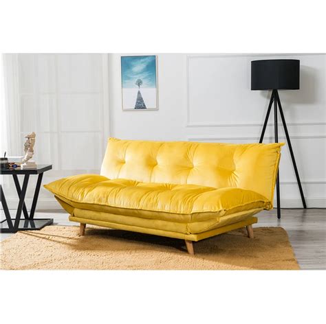 New Design Yellow Sofa Bed,Living Room Velvet Sofa Bed,Promotion Model Good Price Sofa Bed ...