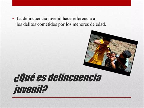 Delincuencia Juvenil Ppt