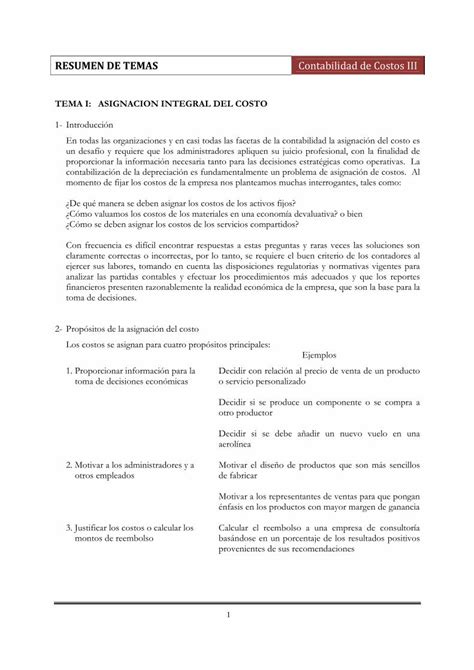 PDF RESUMEN DE TEMAS Contabilidad De Costos III PDF FileEn Un