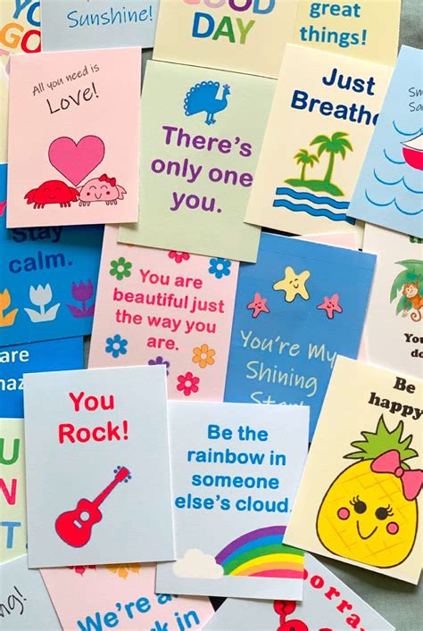 Printable Positivitiy Mini Cards – Enrichment Source