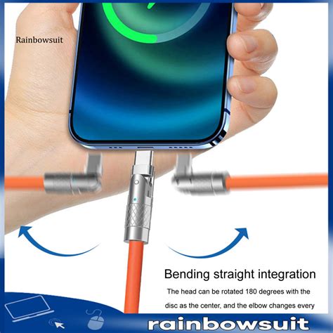 Rb Cm Charging Cable High Power Rotatable Indicator Zinc Alloy