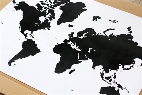 A Watercolor World Map - Everyday Reading