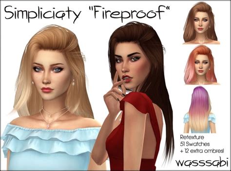 The Sims Resource Fireproof Hair Retextured Sims Hairs Xxx Porn