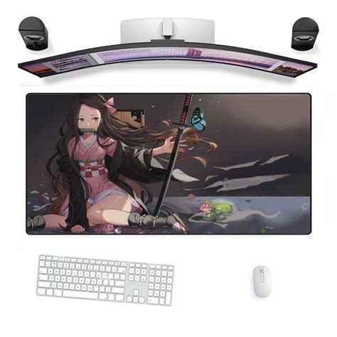 Big Gaming Xxl Mouse Pad Desk Mat Mousepad Ass Girl Anime Samurai Geisha Manga Home Office Gift