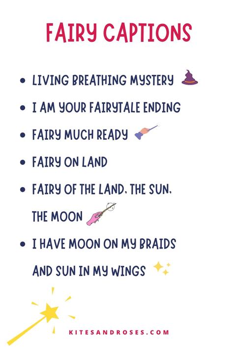 Fairy Captions For Instagram With Quotes Kites And Roses One