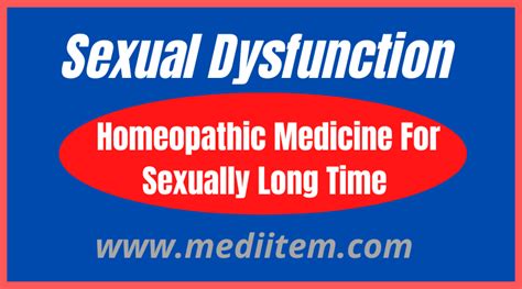 Top 29 Homeopathic Medicine For Sexually Long Time And More