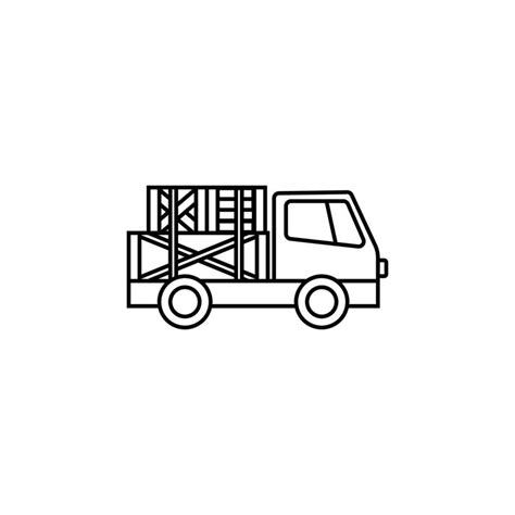 Delivery Truck Vector Icon Illustration 23279386 Vector Art At Vecteezy