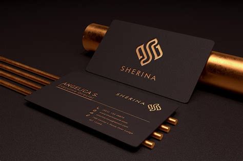 Premium Psd Luxury And Minimalist Logo Mockup On Dark Business Card