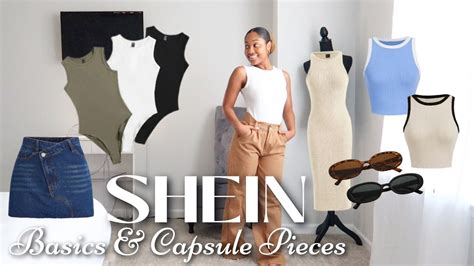 SHEIN Basics Try On Haul Building A Capsule Wardrobe YouTube