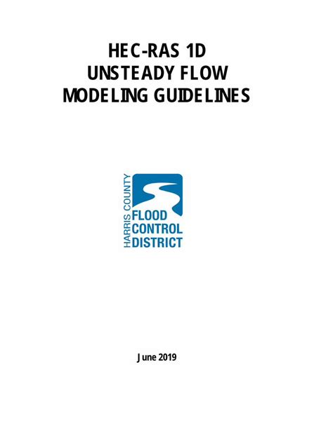 PDF HEC RAS 1D UNSTEADY FLOW MODELING GUIDELINES DOKUMEN TIPS