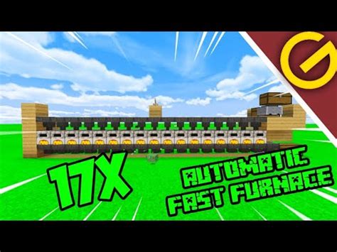 Cara Membuat Automatic Fast Furnace Minecraft YouTube