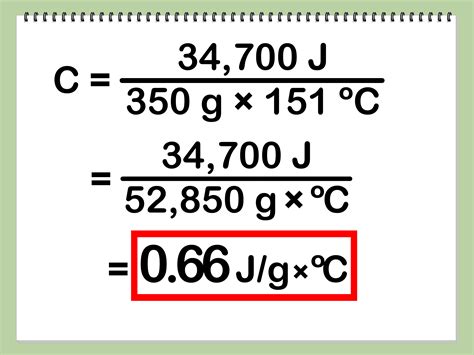 Calculating Specific Heat Examples