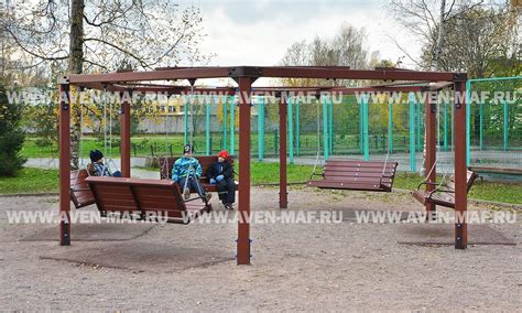 Скамейки-качели круговые К-35 д — купить в компании Авен для детской ...