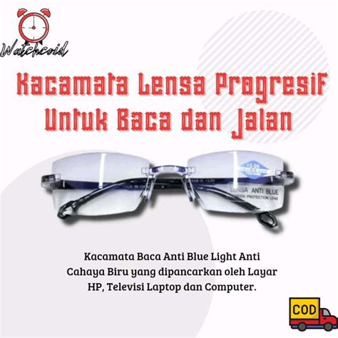 Promo Kacamata Plus Baca Dan Jalan Lensa Progresif Anti Radiasi Untuk